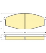 GIRLING - 6102519 - (GDB251) Колодки торм пер NISSAN PATROL