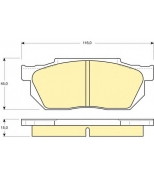 GIRLING - 6103589 - (GDB358) Колодки торм пер HONDA CIVIC