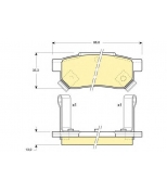 GIRLING - 6104999 - (GDB499) Колодки торм зад с датч CIVIC 91>97