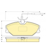 GIRLING - 6110301 - (GDB1030) Колодки торм пер LAGUNA/MEGANE