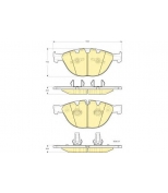 GIRLING - 6115582 - Колодки торм. диск.  передние  BMW E65/E66/E60 M5-