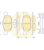 GIRLING - 6117532 - Колодки тормозные FORD MAVERICK 03>/MAZDA TRIBUTE 00>передние