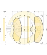GIRLING - 6140915 - Комплект тормозных колодок, диско