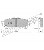 FRITECH - 6290 - Колодки тормозные дисковые задние SUBARU IMPREZA SW 03-