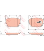TRW - GDB1209 - Колодки тормозные дисковые GDB1209