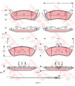 TRW - GDB1456 - Колодки тормозные дисковые GDB1456