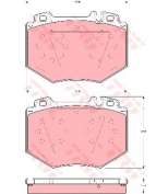 TRW - GDB1575 - Колодки тормозные дисковые GDB1575