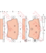 TRW - GDB1872 - Колодки тормозные дисковые задн