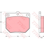 TRW - GDB232 - Колодки тормозные