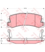 TRW - GDB3164 - Колодки тормозные дисковые GDB3164