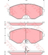 TRW - GDB3273 - Колодки тормозные дисковые GDB3273