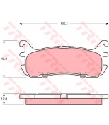 TRW - GDB3319 - Колодки тормозные дисковые GDB3319