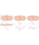 TRW - GDB3522 - Колодки тормозные дисковые