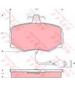 TRW - GDB421 - Колодки тормозные дисковые GDB421