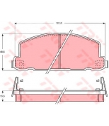 TRW - GDB749 - Колодки тормозные дисковые GDB749
