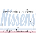 NISSENS 67030 Радиатор двигателя 67030
