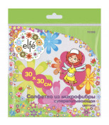 ELFE 92308 Салфетки из микрофибры, цветные, 300 х 300 мм. Elfe