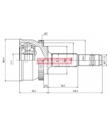 KAMOKA - 7178 - К-т шарнiрний привiдного валу