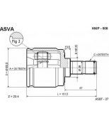 ASVA - HNIP509 - ШРУС внутр прав 30x35x25 HONDA CIVI...