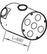DINEX - 80403 - Бочка глушителя Вольво FH12
