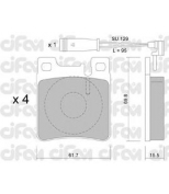 CIFAM - 8225671K - Колодки тормозные задн MB W140