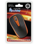 СКЛАД 10 27222 Мышь Smartbuy SBM-373AG-KO (беспр., черная/оранжевая) (1,40)