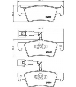 HELLA - 8DB355012441 - Колодки тормозные задние дисковые к-кт TOUAREG (2002 )/TRANSPORTER T5 (2003 )