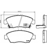 HELLA - 8DB355016521 - Колодки тормозные дисковые