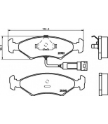 HELLA - 8DB355017371 - Колодки тормозные дисковые