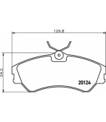 HELLA - 8DB355017881 - Комплект тормозных колодок дисковый тормоз