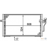 HELLA - 8FC351037351 - Радиатор кондиционера