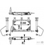 HELLA - 8FH351312151 - Теплообменник, алюминий