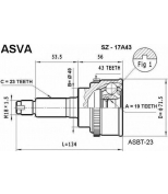 ASVA - SZ17A43 - ШРУС НАРУЖНЫЙ 19x49x23 12