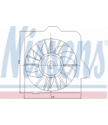 NISSENS - 85091 - Вентилятор двигателя левый CHRYSLER VOYAGER IV 2.4-3.8 00-08 85091