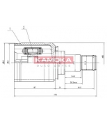 KAMOKA - 8721 - Шрус, внутр. левые 24/32/84mm toyota avensis(t22/t