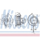 NISSENS - 87082 - Вентилятор отопителя салона - OPEL ASTRA G 98-