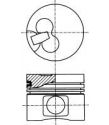 NURAL - 8730670700 - Поршень ДВС 82.5 2x2x3 +0.50