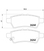 PAGID - T1523 - Колодки торм.зад.Nissan Pathfinder 05- 2.5DCi,4.0