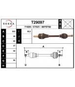 EAI - T29097 - Полуось N Scudo  PSA 407   607   Expert 3  Jumpy 3 2007-  2.0HDi МКПП   левая