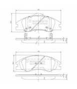 NIPPARTS - J3600326 - Колодки торм. диск.