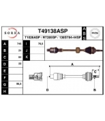 EAI - T49138ASP - Полуось Рено Megane 1.4-1.6 16V +ABS правая