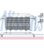 NISSENS - 94326 - NS94326_=RT5278=GR925288=VL817066 [7701044407] !радиатор конд. Renault Master 1.9DTi-2.8DTi 98-02