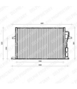 DELPHI - TSP0225112 - Радиатор кондиционера Ford Mondeo 96->